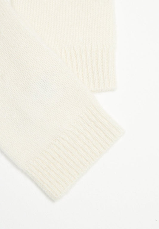 Gants cachemire 4 fils écru - UNI 4